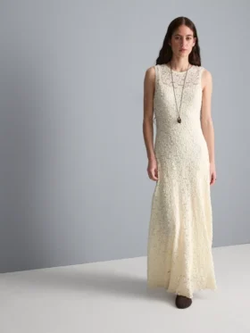 Rochie maxi din dantelă elastică