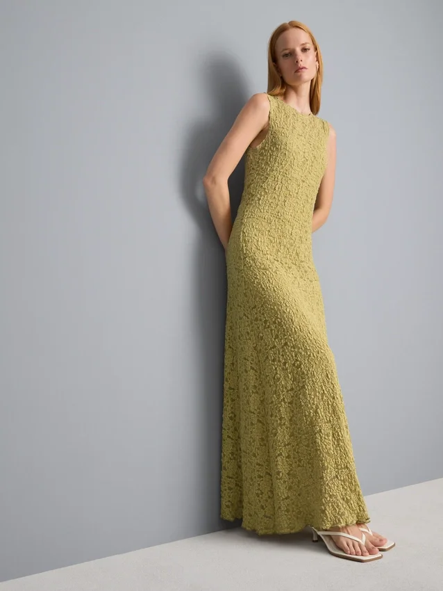 Rochie maxi din dantelă elastică Rochie maxi din dantelă elastică