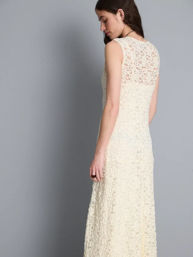 Rochie maxi din dantelă elastică Rochie maxi din dantelă elastică