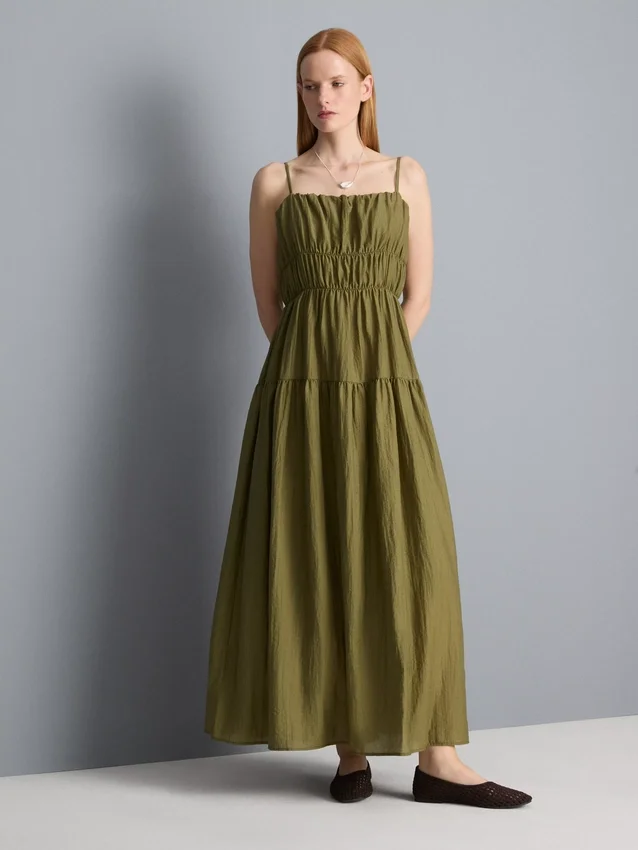 Rochie maxi în straturi, cu croi larg Rochie maxi în straturi, cu croi larg