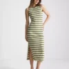 Rochie midi-ax fără mâneci, mulată, de la Paula Echevarría Rochie midi-ax fără mâneci, mulată, de la Paula Echevarría