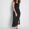 Rochie midi-ax fără mâneci, mulată, de la Paula Echevarría Rochie midi-ax fără mâneci, mulată, de la Paula Echevarría