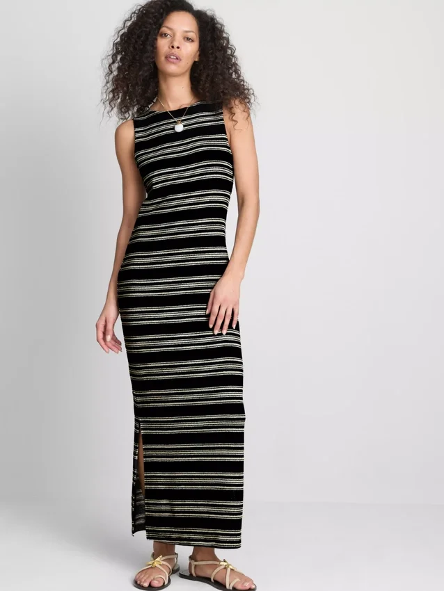 Rochie midi-ax fără mâneci, mulată, de la Paula Echevarría Rochie midi-ax fără mâneci, mulată, de la Paula Echevarría