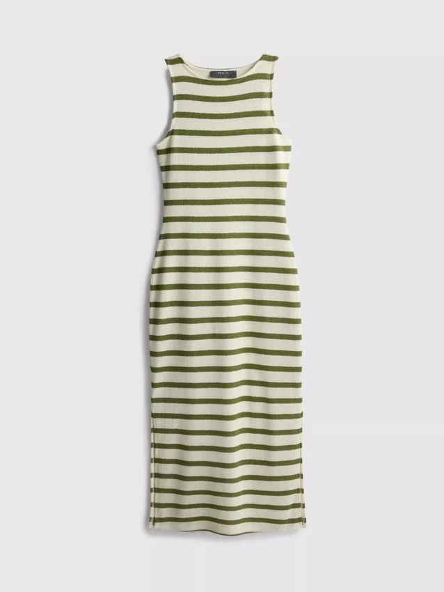 Rochie midi-ax fără mâneci, mulată, de la Paula Echevarría Rochie midi-ax fără mâneci, mulată, de la Paula Echevarría
