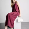 Rochie midi cu bretele Rochie midi cu bretele