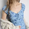 Rochie midi cu efect de șifonare, cu decolteu în formă de inimă Rochie midi cu efect de șifonare, cu decolteu în formă de inimă