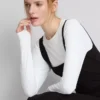 Rochie midi cu guler pătrat, ca o a doua piele Rochie midi cu guler pătrat, ca o a doua piele