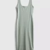 Rochie midi cu guler pătrat, ca o a doua piele Rochie midi cu guler pătrat, ca o a doua piele