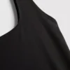 Rochie midi cu guler pătrat, ca o a doua piele Rochie midi cu guler pătrat, ca o a doua piele