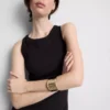 Rochie midi cu sutien încorporat, cu nervuri Rochie midi cu sutien încorporat, cu nervuri