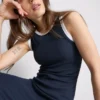 Rochie midi cu sutien încorporat, cu nervuri Rochie midi cu sutien încorporat, cu nervuri