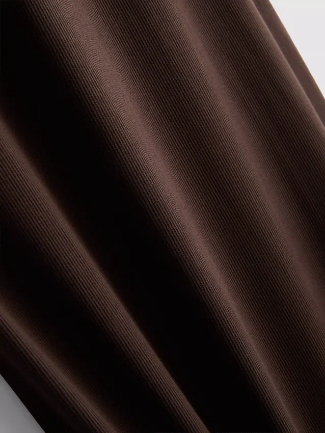 Rochie midi cu sutien încorporat, cu nervuri Rochie midi cu sutien încorporat, cu nervuri