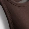 Rochie midi cu sutien încorporat, cu nervuri Rochie midi cu sutien încorporat, cu nervuri