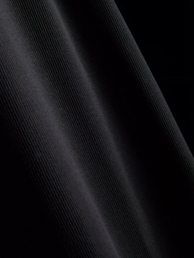 Rochie midi cu sutien încorporat, cu nervuri Rochie midi cu sutien încorporat, cu nervuri