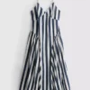 Rochie midi din bumbac cu bretele tip corset