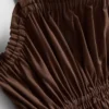 Rochie midi din bumbac, cu guler pătrat și volane Rochie midi din bumbac, cu guler pătrat și volane