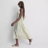Rochie midi din bumbac cu nasturi Rochie midi din bumbac cu nasturi
