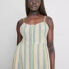 Rochie midi din bumbac cu nasturi Rochie midi din bumbac cu nasturi