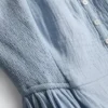 Rochie midi din bumbac cu nasturi Rochie midi din bumbac cu nasturi