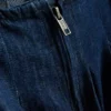 Rochie mini babydoll din denim de bumbac