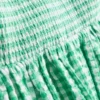 Rochie mini bandeau din bumbac cu imprimeu gingham Rochie mini bandeau din bumbac cu imprimeu gingham
