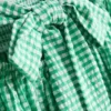 Rochie mini bandeau din bumbac cu imprimeu gingham Rochie mini bandeau din bumbac cu imprimeu gingham