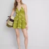 Rochie mini cu broderie în formă de pește Rochie mini cu broderie în formă de pește