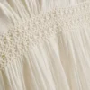 Rochie mini cu decolteu în V, din țesătură șifonată