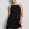 Rochie mini cu decolteu pătrat Rochie mini cu decolteu pătrat