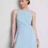 Rochie mini cu decolteu pătrat
