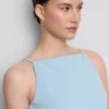 Rochie mini cu decolteu pătrat