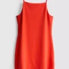Rochie mini cu decolteu pătrat