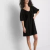 Rochie mini cu mâneci bufante Rochie mini cu mâneci bufante