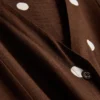 Rochie mini cu mâneci bufante și nasturi