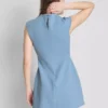 Rochie mini cu mâneci scurte, cu croială sculptată Rochie mini cu mâneci scurte, cu croială sculptată