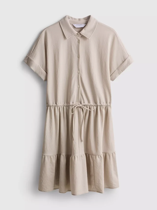 Rochie mini cu mâneci scurte și volane Rochie mini cu mâneci scurte și volane