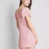 Rochie mini cu mâneci scurte șifonate Rochie mini cu mâneci scurte șifonate