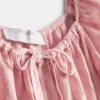 Rochie mini cu mâneci scurte șifonate Rochie mini cu mâneci scurte șifonate