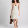 Rochie mini cu volane și bordură din dantelă Paula Echevarría Rochie mini cu volane și bordură din dantelă Paula Echevarría
