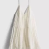 Rochie mini cu volane și bordură din dantelă Paula Echevarría Rochie mini cu volane și bordură din dantelă Paula Echevarría