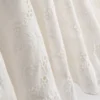 Rochie mini din bumbac cu ochiuri și volane Rochie mini din bumbac cu ochiuri și volane