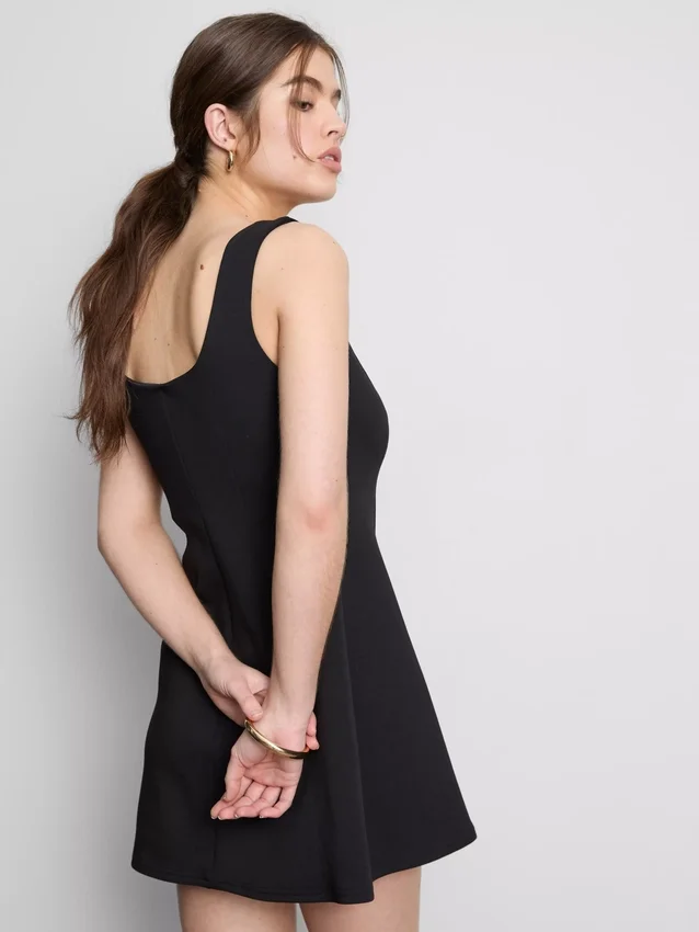 Rochie mini din bumbac Ponte Rochie mini din bumbac Ponte