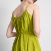 Rochie mini din poplin cu bretele și volane Rochie mini din poplin cu bretele și volane