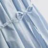 Rochie mini din poplin cu bretele și volane Rochie mini din poplin cu bretele și volane