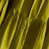 Rochie mini din poplin cu bretele și volane Rochie mini din poplin cu bretele și volane