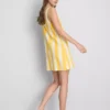 Rochie mini dreaptă cu imprimeu