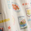 Rochie mini dreaptă cu imprimeu