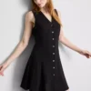 Rochie mini fără mâneci, cu decolteu în V Rochie mini fără mâneci, cu decolteu în V