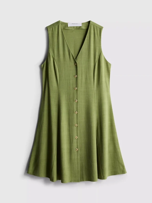 Rochie mini fără mâneci, cu decolteu în V Rochie mini fără mâneci, cu decolteu în V