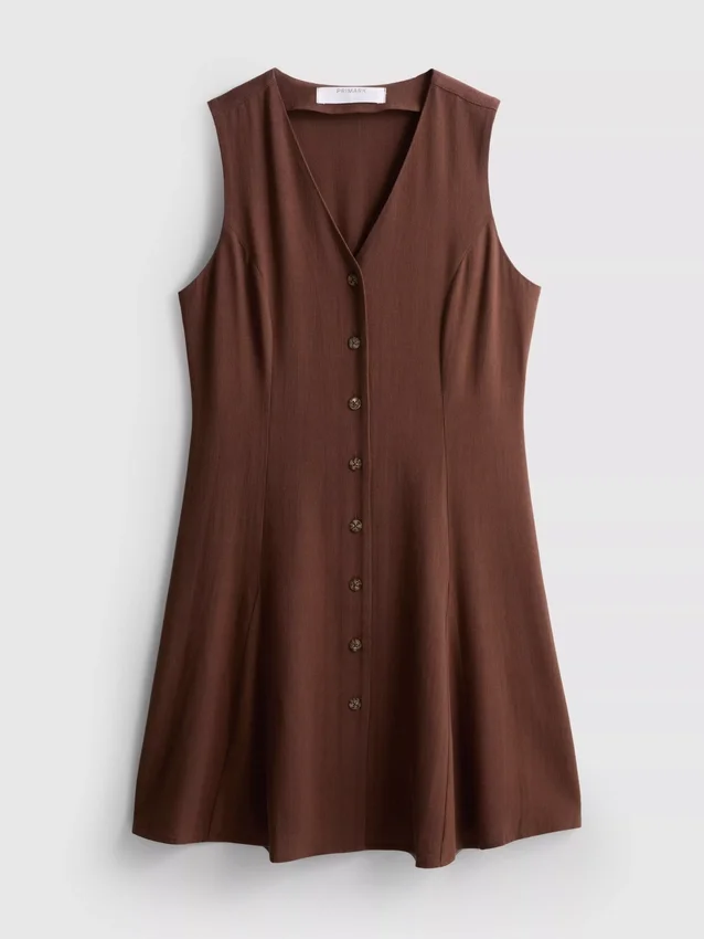 Rochie mini fără mâneci, cu decolteu în V Rochie mini fără mâneci, cu decolteu în V